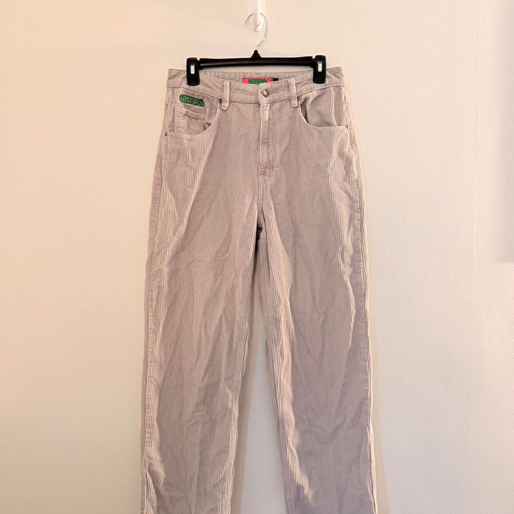 Empyre Men's Grey and Cream Trousers
